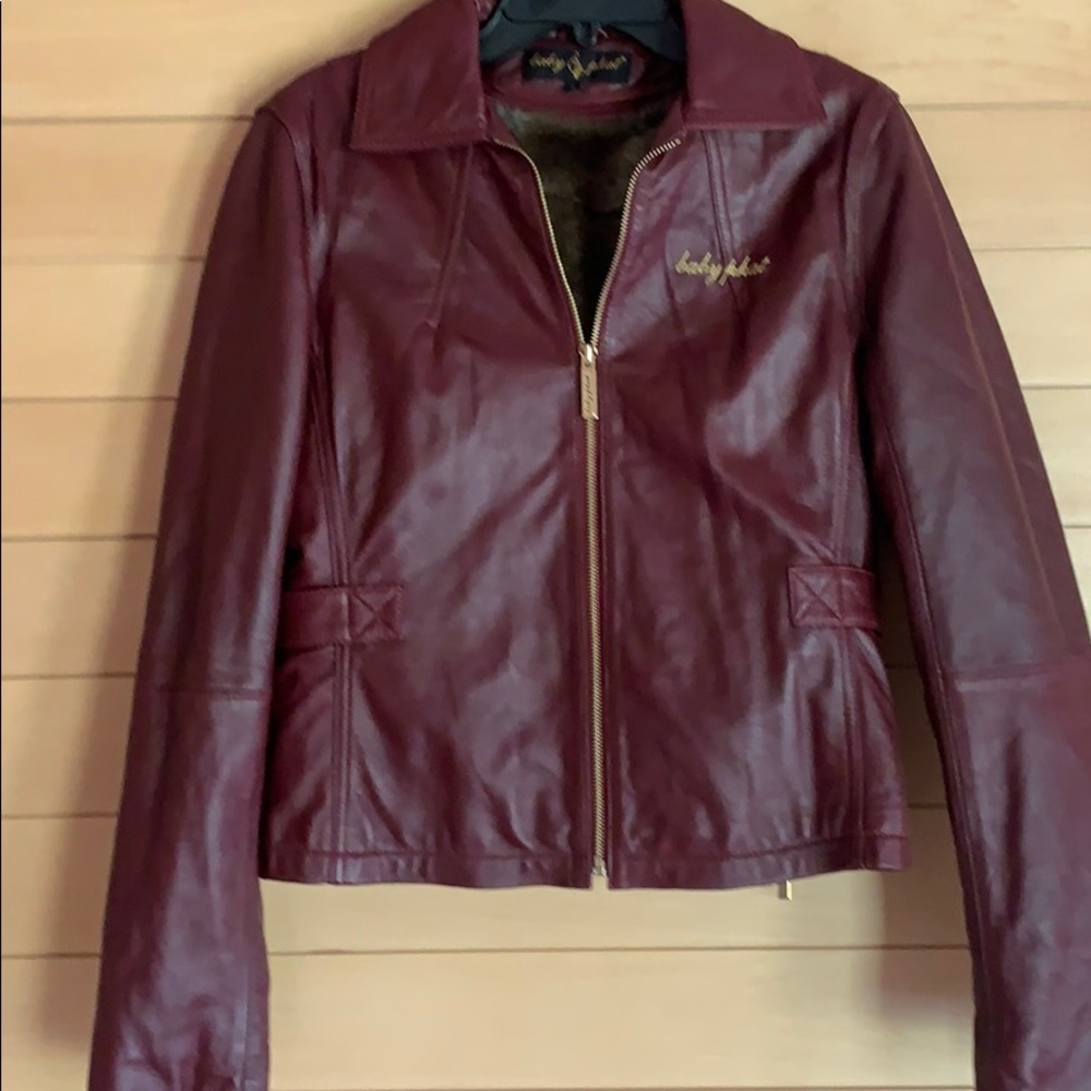 Baby phat leather coat